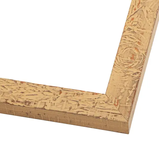 Shabby Chic Orange Picture Frame - UV Acrylic, Foam Board Backing, Hanging Hardware {2}