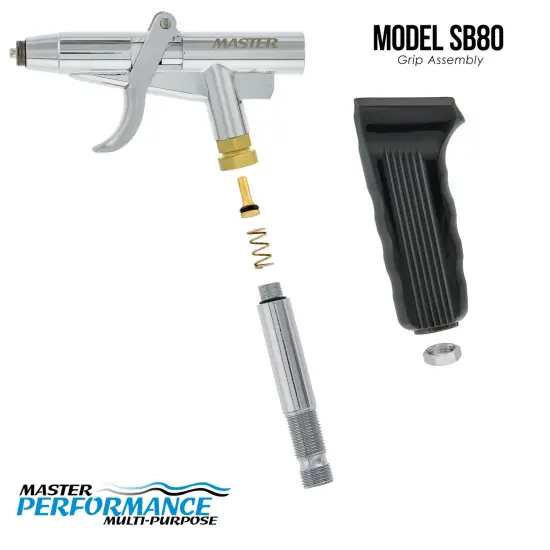 Master Performance SB80 Multi-Purpose Fixed Dual-Action Side Feed Pistol Trigger Airbrush, 0.3 mm Tip, 1/6 & 1/3 oz Cups {4}