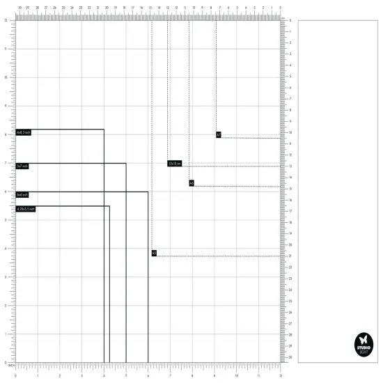 Studio Light Essentials Magnetic Glass Mat W/Magnets-Nr. 01 {5}