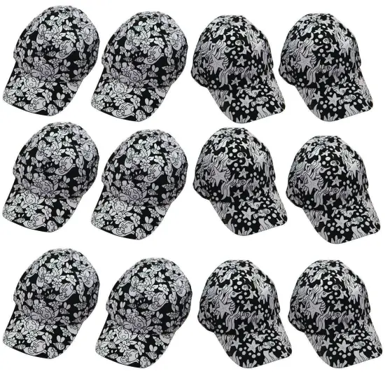 Velvet Art Baseball Caps (Pack of 12) {1}