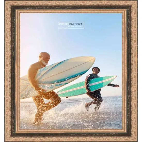 Square Classic Black Picture Frame - UV Acrylic, Foam Board Backing, Hanging Hardware {4}