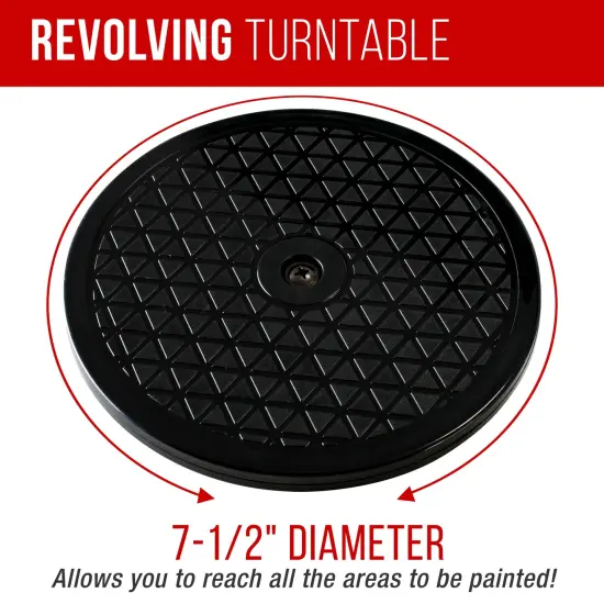 Portable Hobby Airbrush Spray Booth Kit with 7.5 in. Diameter Revolving Turntable (Exhaust Extension Hose Not Included) {4}