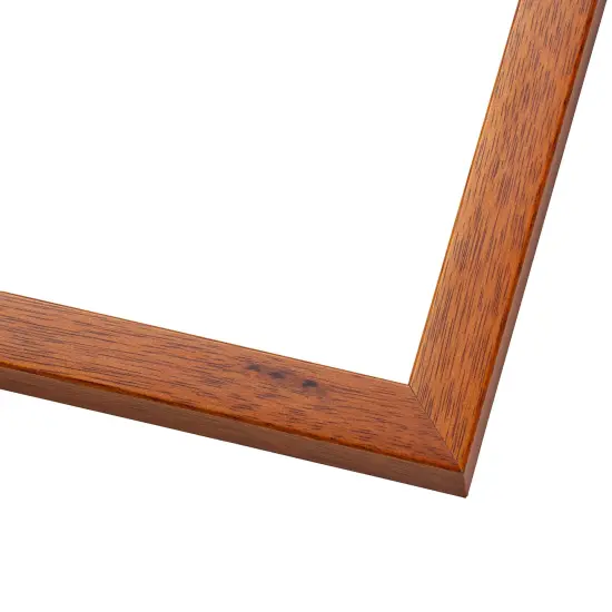 Square Slim Profile Brown Picture Frame - UV Acrylic, Foam Board Backing, Hanging Hardware {2}