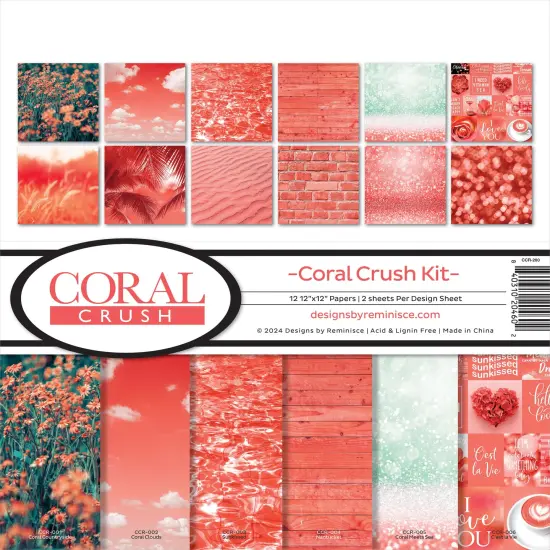 Reminisce Collection Kit 12"X12"-Coral Crush {1}