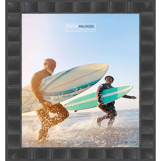 Deco Black Picture Frame - UV Acrylic, Backing Board, Hanging Hardware Included {4}