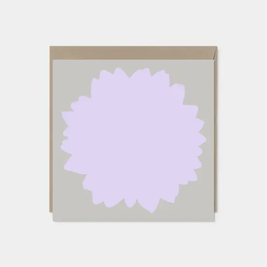Lilac Flower Silhouette Card {1}