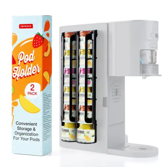 IMPRESA [Holds 12 Pods] Pod Holder Compatible with Ninja Thirsti Pods, Saves Space -- Mountable Pod Storage Holder Compatible with Ninja Thirsty Drink System {1}