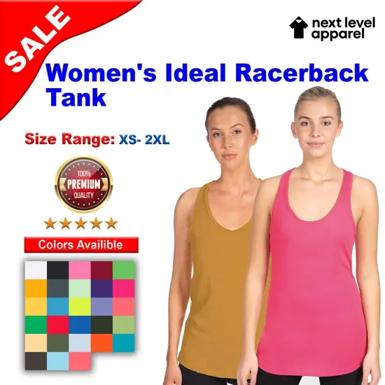 Next Level&reg; Women Ideal Racerback Tank Top Light orange {2}