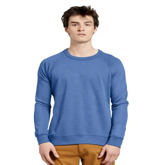 Lane Seven&reg; Unisex French Terry Crewneck Sweatshirt HEATHER GRAPHITE {4}