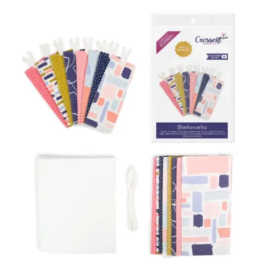 Crosscut Sewing Co.&reg; Bookmark Sewing Project Kit for Beginners Abstract blue {1}