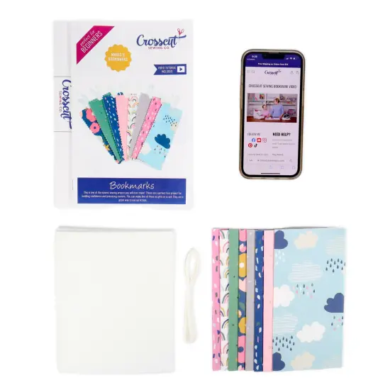 Crosscut Sewing Co.&reg; Bookmark Sewing Project Kit for Beginners Rainbows {5}