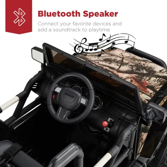 Best Choice Products 12V Kids Ride On Truck Car w/ Remote Control, Spring Suspension, Bluetooth, LED Lights Camouflage {6}