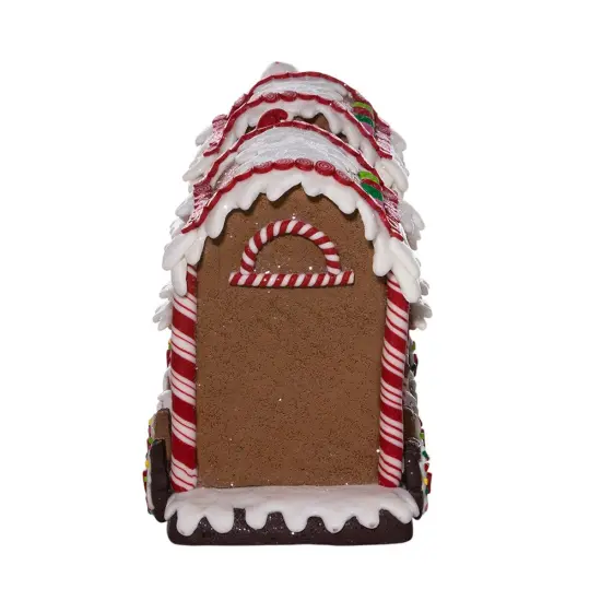 19.5" Lighted Gingerbread Train: Festive Christmas Decoration with Illuminated Details {6}