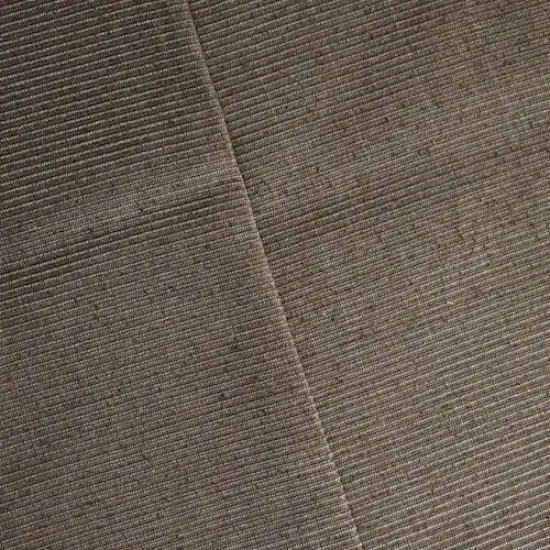 Deep Ash Brown Stripe Silk Blend Ottoman Rib Decor Fabric By the Yard {1}
