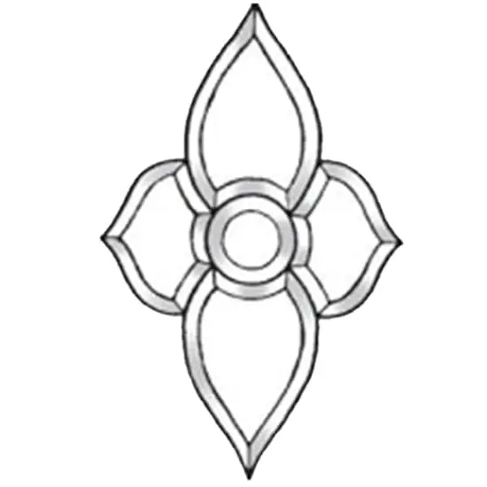 6" x 9-1/2" Clear Glass Bevel Cluster BC505 {1}