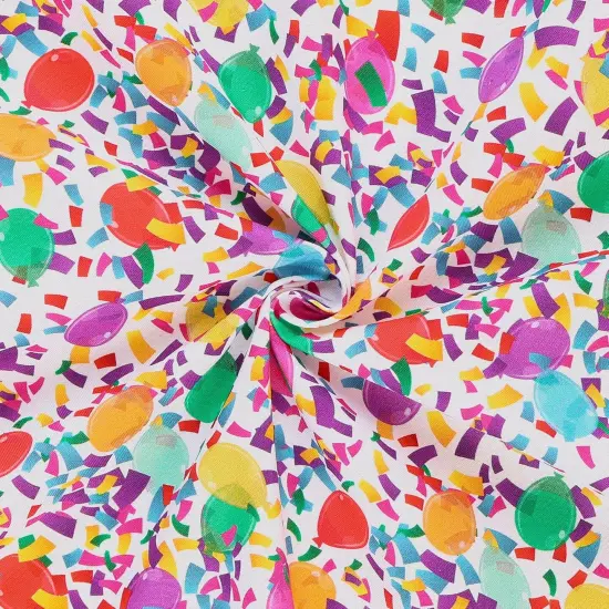 Mook Fabrics Party Time Cotton Fabric [45in. Wide] - By The Yard Confetti White {2}