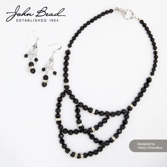 Preciosa 4mm Czech Glass Faceted Round Beads 40 Pieces Black Diamond {3}