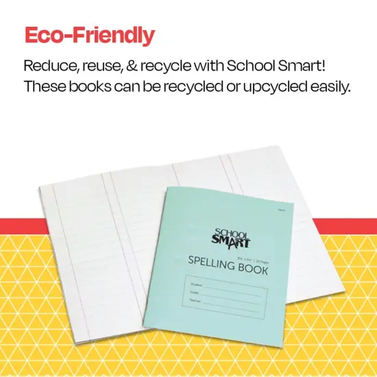 School Smart Spelling Blank Book, 5-1/2 x 8-1/2 Inches, 24 Pages, Pack of 48 {6}