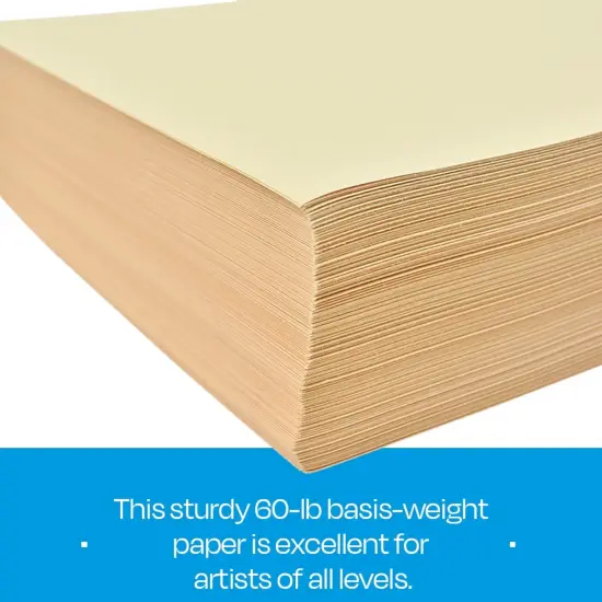 Sax Manila Drawing Paper, 60 lb, 18 x 24 Inches, Pack of 500 {6}