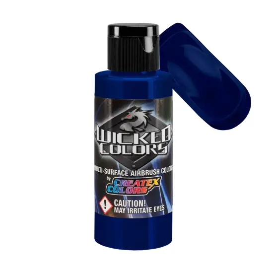 Cerulean Blue - Wicked Detail Semi Opaque Colors Airbrush Paint, Matte Finish, 2 oz. {1}
