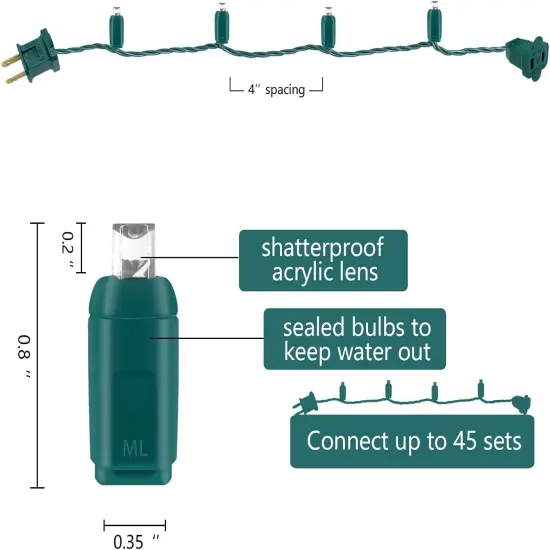 17ft 5MM Mini LED Christmas Lights,Led String Lights for Christmas {5}