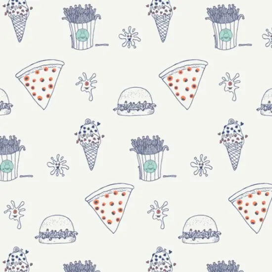 Monstrous Munchies in Cream (mvl44408) | MonsterVille | AGF Studio | Art Gallery {1}