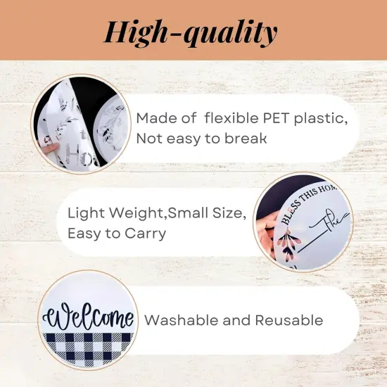 Welcome Stencils for Painting on Wood, 12&rdquo; Round Stencils for Painting {2}