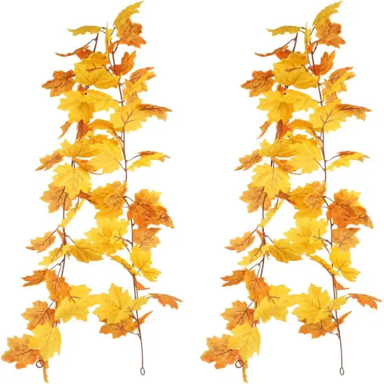 Artificial Maple Leaves Garland {1}