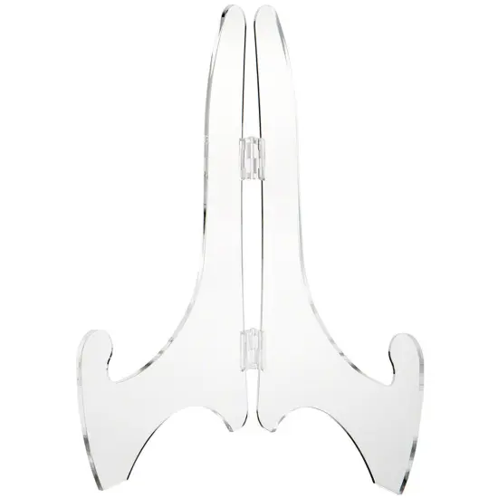 Plymor Clear Acrylic Adjustable Folding Display Easel, 15" H x 10.25" D (For 22" Plates) {1}