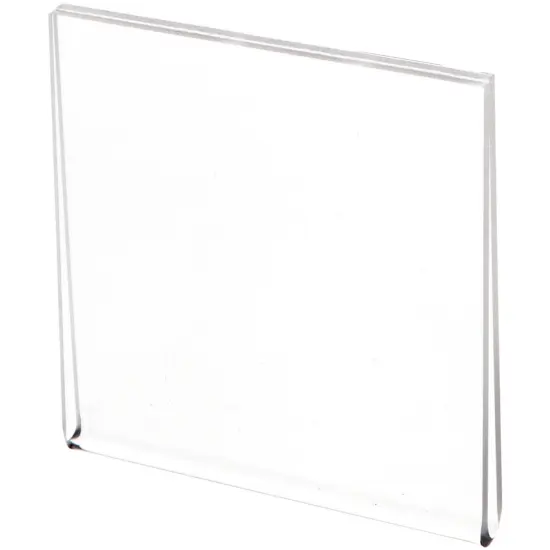 Plymor Clear Acrylic Folder-Style Sign Display Holder / Protector, 3.5" W x 3.5" H {1}