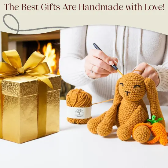 Level 3 Intermediate Crochet Kit for Adults &ndash; Amigurumi Bunny Crochet {3}