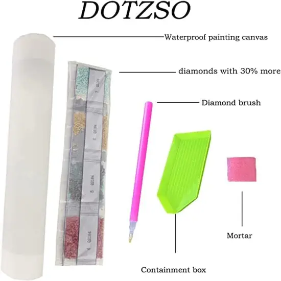 Scenery Diamond Painting Kit for Adult Beginners 5d DIY Shape Crystal Diamond Art Kit, Diamond Painting Kit for Home Wall Decoration (12x16 Inches) {2}