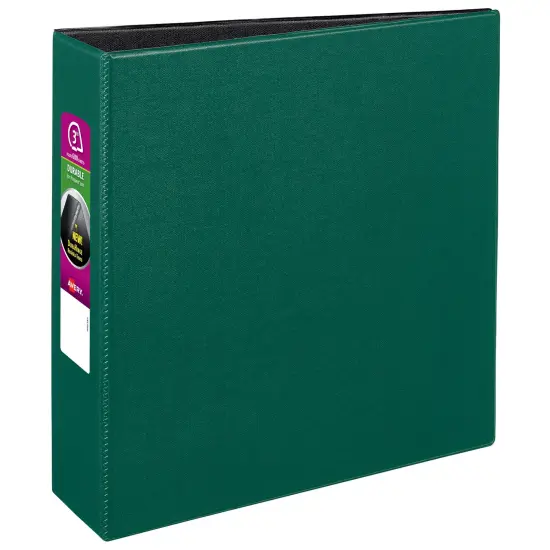 Avery Durable 3 Ring Binder, 3" Slant Rings, 1 Green Binder (27653) {1}