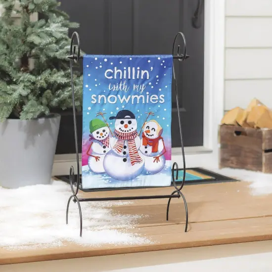 Chillin with My Snowmies Garden Flag 2 Sided {2}