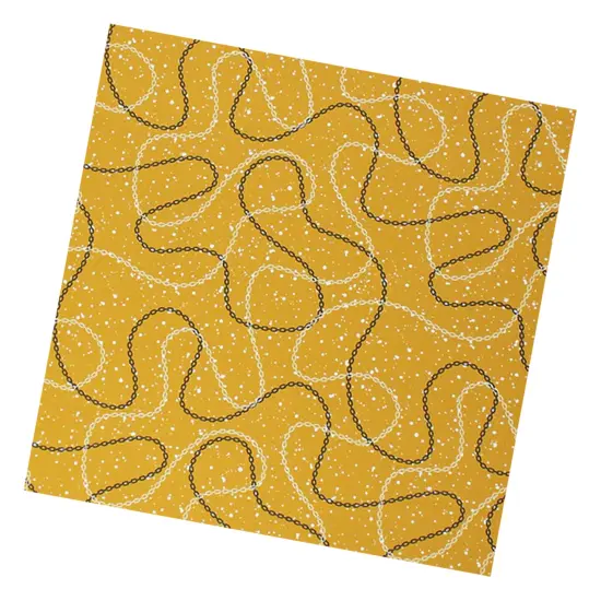 Chain Link Speckles Printed Spandex Fabric {4}