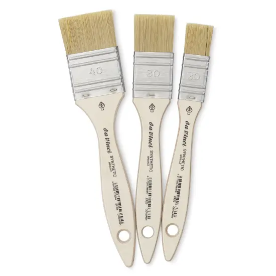 Da Vinci Synthetic Bristle Mottler Brushes - 5014 Mottler, Set of 3, Short Handle {1}