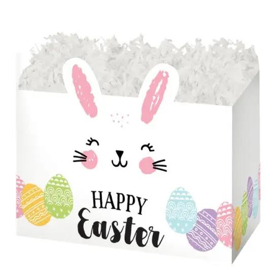 Pack/6: Happy Easter Bunny Basket Box - 10-1/4 x 6 x 7-1/2" {1}