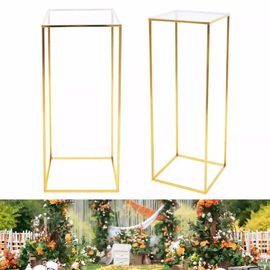 Flower Stand Gold Metal Display Pedestal Party Wedding Home Decor Pillar Stand {5}