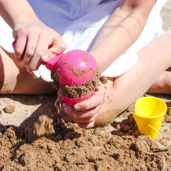 Spielstabil Ice Cream Duo: Toddler Beach Ice Cream Toy Sand Toys with 4 Cones & Scooper, Ideal Toddler Outdoor Toys from 18 months+ Made in Germany Multicolor {4}