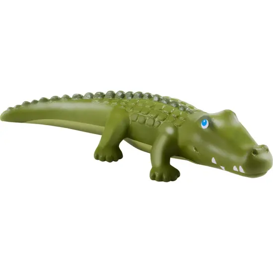HABA Little Friends Crocodile - 7" Chunky Plastic Zoo Animal Toy Figure Multicolor {1}