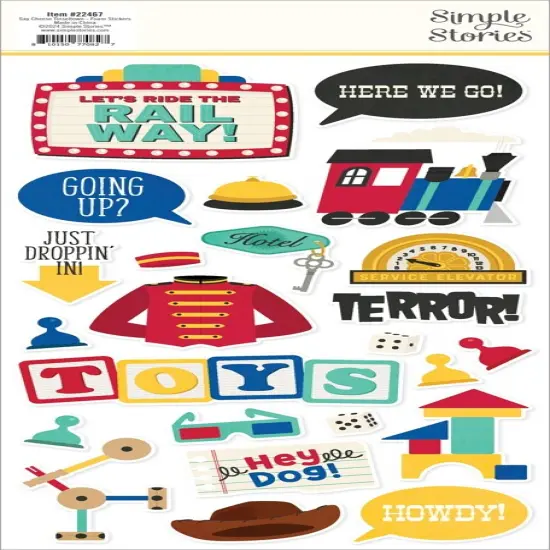 Say Cheese Tinseltown Stickers 44/Pkg-Foam {2}