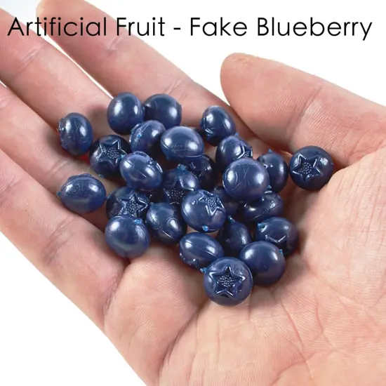 50 Pcs Artificial Fake Fruit Blueberry Decor {2}