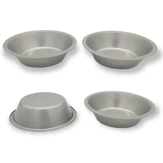 Handy Housewares 5" Tin Non-Stick Mini Pie Pans Set of 4 - Great for Desserts, Fruit Pies, Pot Pies and Quiches {1}