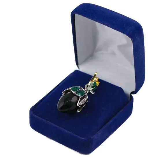 Regal Raindrop: Green Crystal Water Drop Egg Pendant Necklace {5}