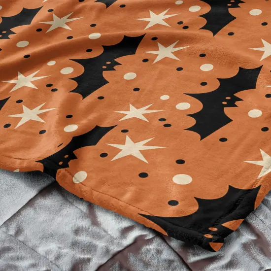 Halloween Silk Touch Throw Blanket Flying Bats {5}