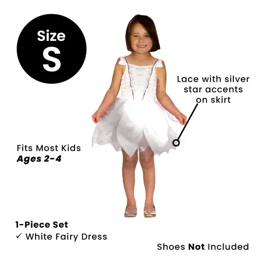 Northlight Fairy Girl Children's Halloween Costume - Small White {5}
