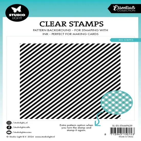 Studio Light Essentials Clear Stamp-Nr. 629, Big Stripes {2}