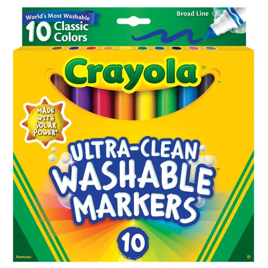 Ultra-Clean Markers, Broad Line, Classic Colors, Pack of 10 {1}