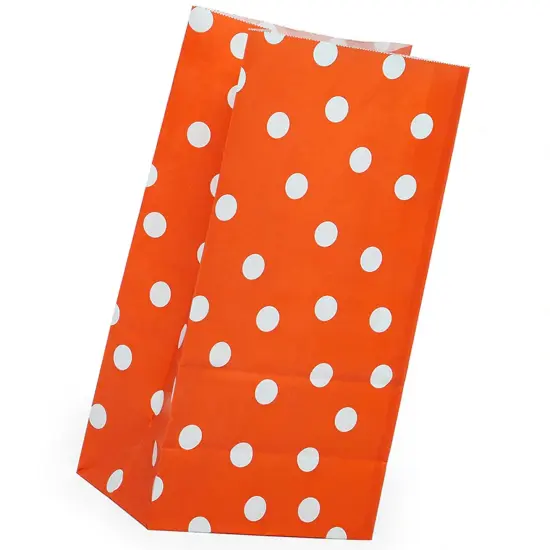 Dot Patterned Sos Food Bags 5'' x 3'' x 9 1/2'' Wrap {4}