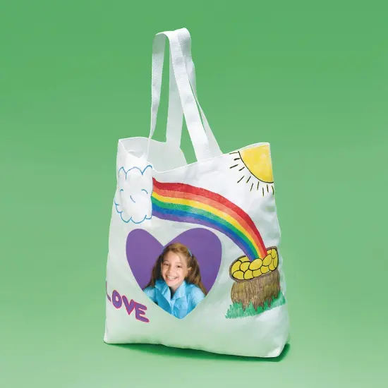 Color-Me&trade; Bags with Heart Photo Pocket (Pack of 12) {3}